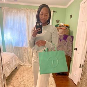 Medium Sage Shopping Bag - Comes in original box and dust bag